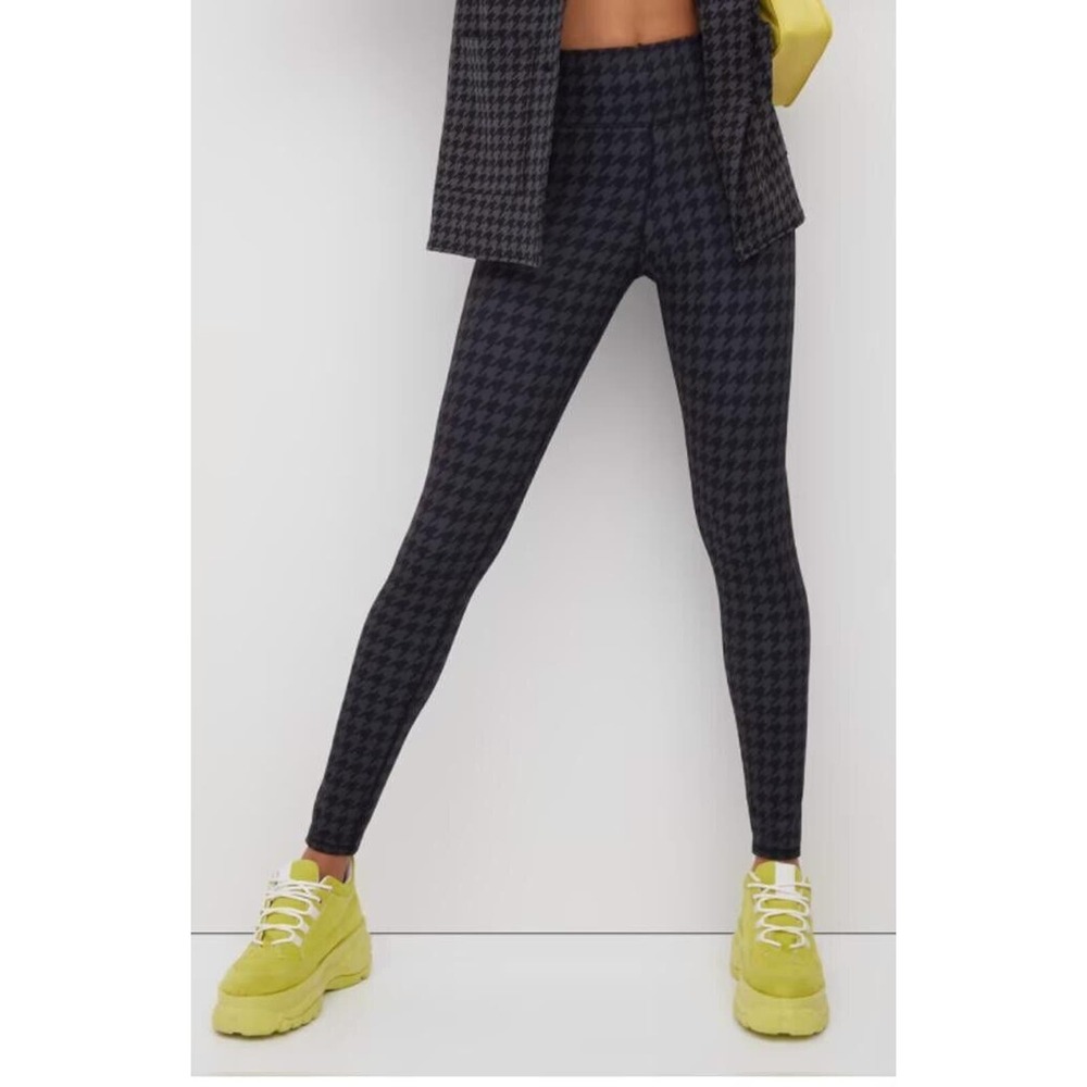 NY&C high waisted leggings With Houndstooth Pockets Size M